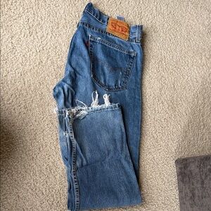 Levi's Classic Blue Ripped Jeans